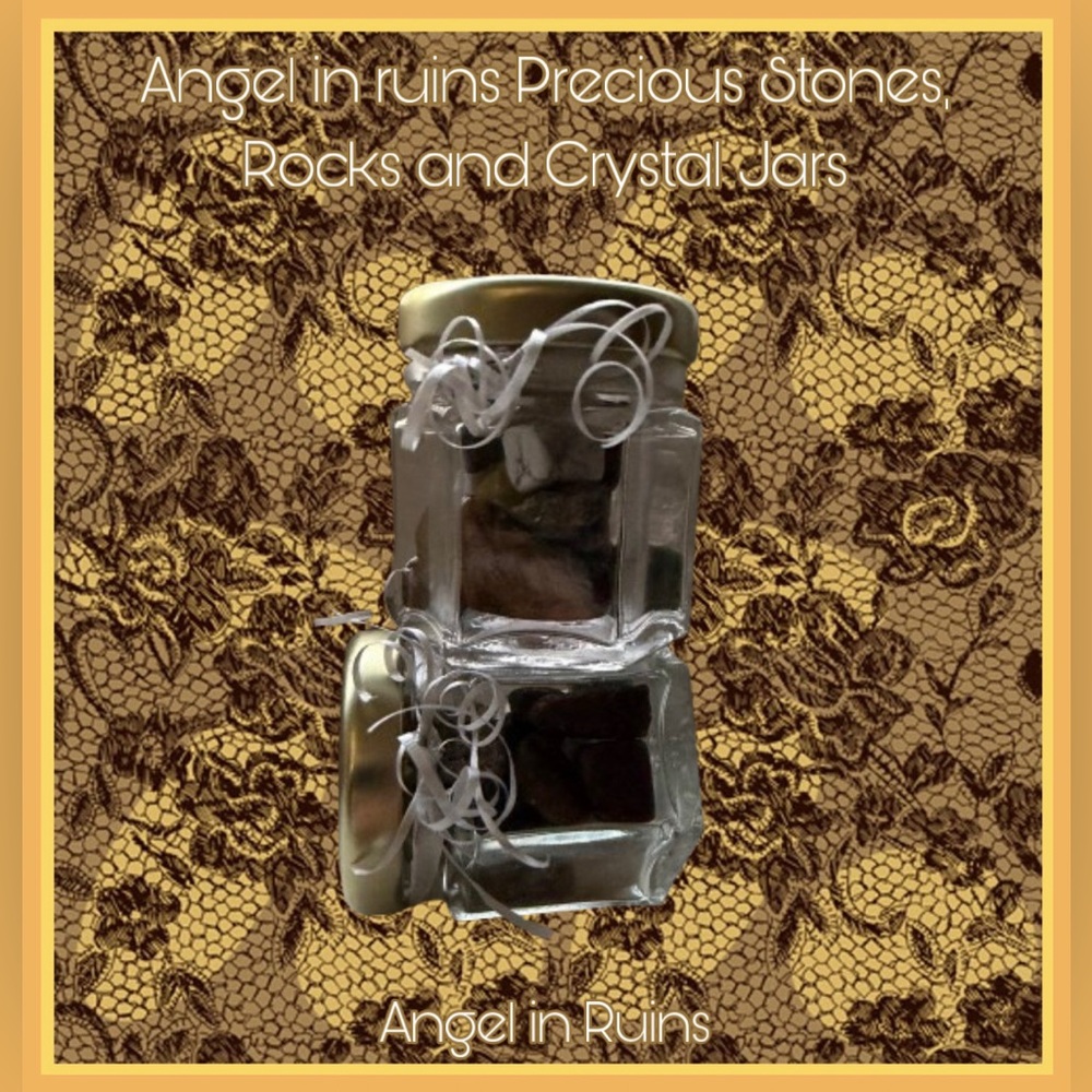 Angel in Ruins Crystal & Stone Jars